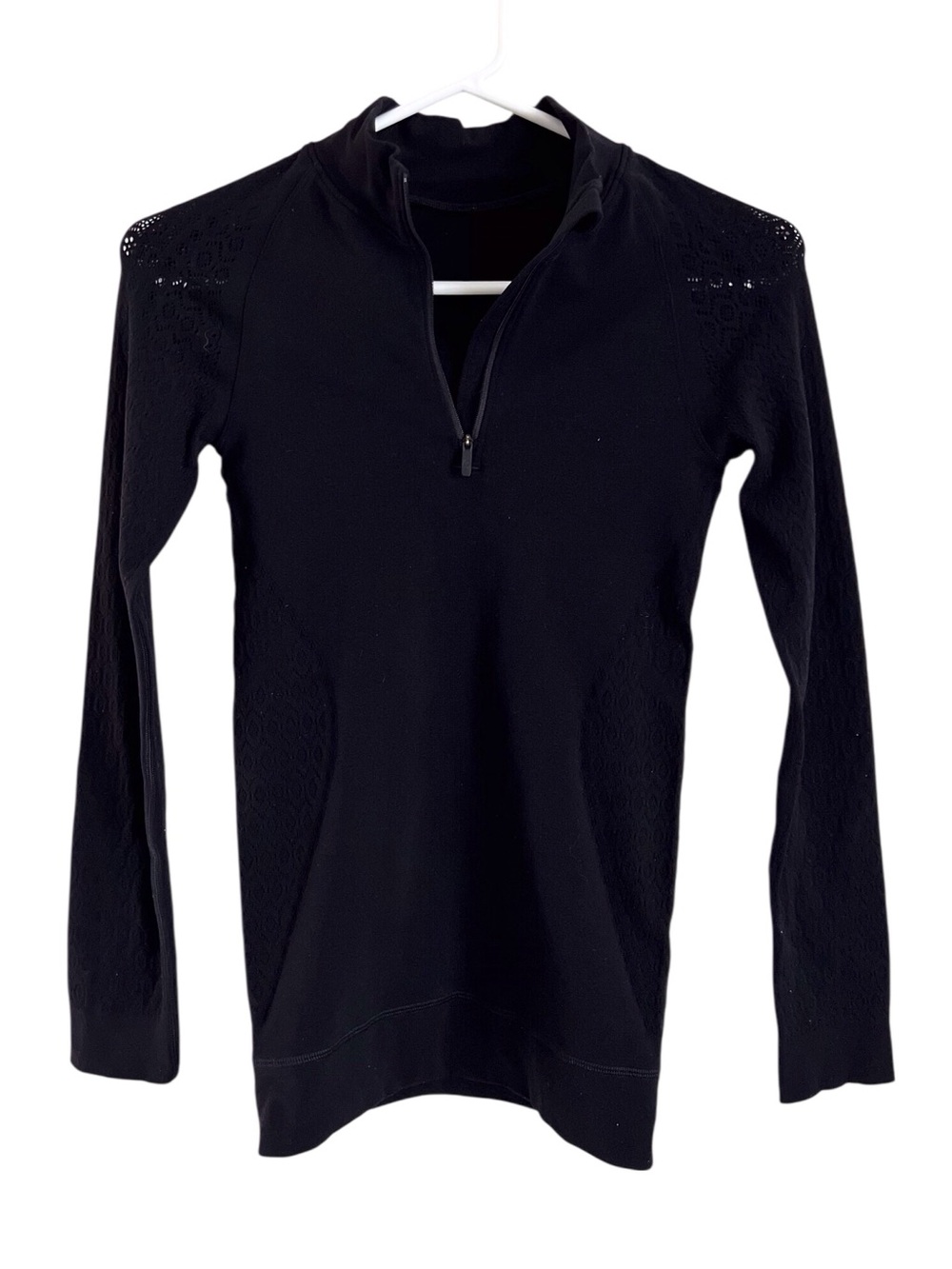 Lululemon Reveal Half Zip Long Sleeve Mindful Motion Long Mesh Lace No Size